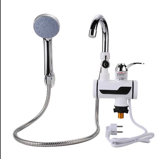 Instant Hot Water Faucet Tap with Shower | Electric Geyser Tap & Shower